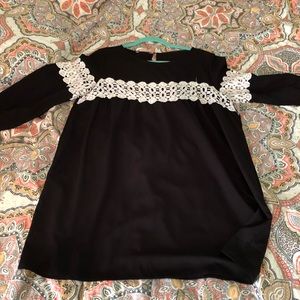 A boutique black dress